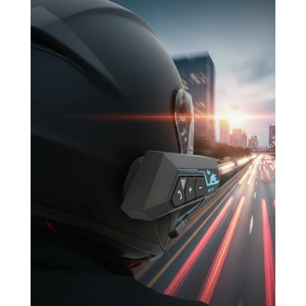 Su Geçirmez Motosiklet Kask Kulaklık 1000mAh Batarya