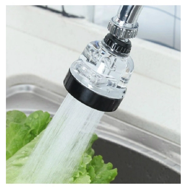 Su Tasarruflu  3 Fonksiyonlu  Oynar  Musluk Başlığı - Şeffaf