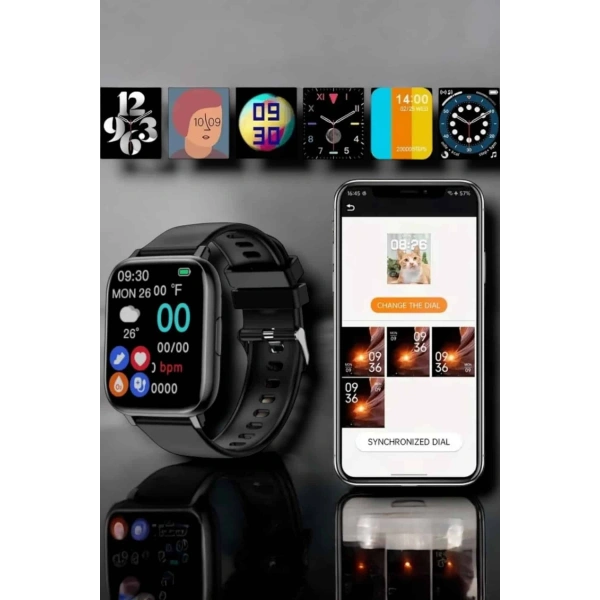 Suya Dayanıklı Bluetooth Akıllı Saat GPS, Adımsayar, Nabız & Sağlık Takibi