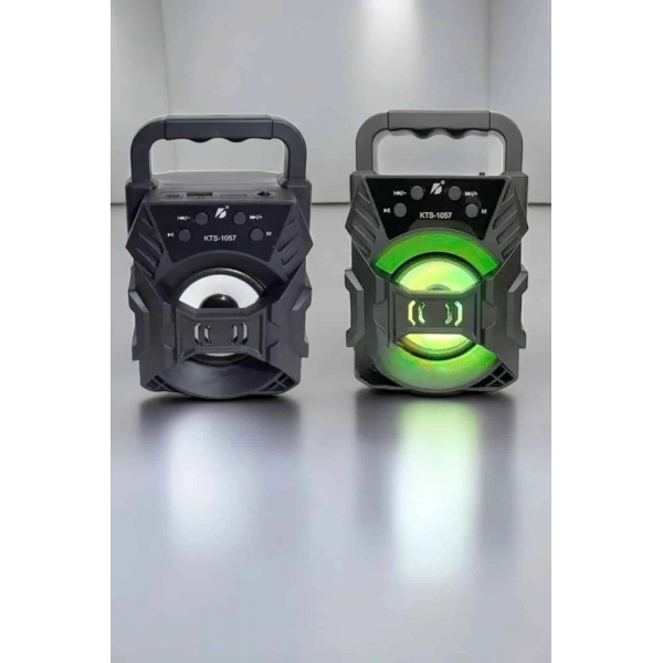 Taşınabilir Bluetooth Hoparlör Led Işıklı Uzun Pil Ömrü
