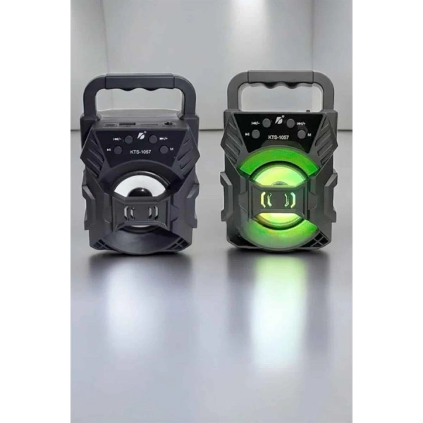 Taşınabilir Bluetooth Hoparlör Led Işıklı Uzun Pil Ömrü