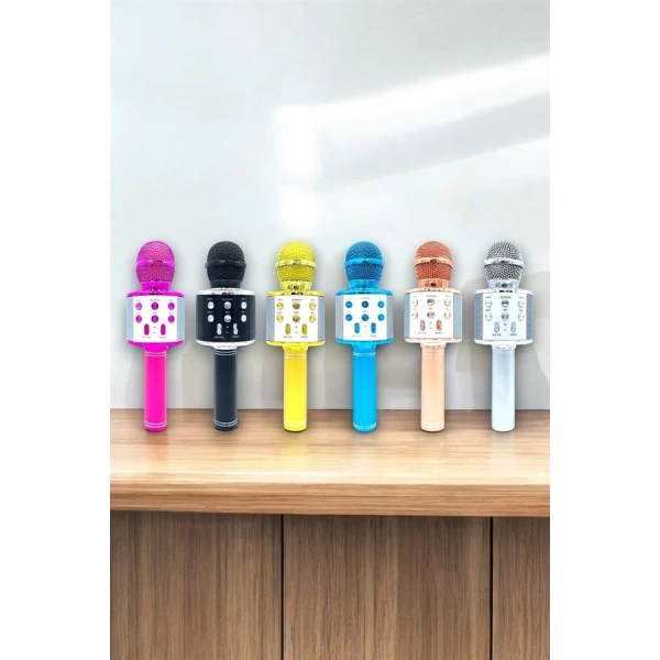 Taşınabilir Bluetooth Karaoke Mikrofon: Hafıza Kart Girişli, Etkileyici Performans