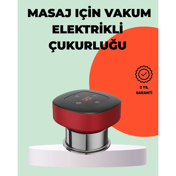 Taşınabilir Elektrikli Kupa Terapisi Masaj Cihazı Boyun Sırt Bacak