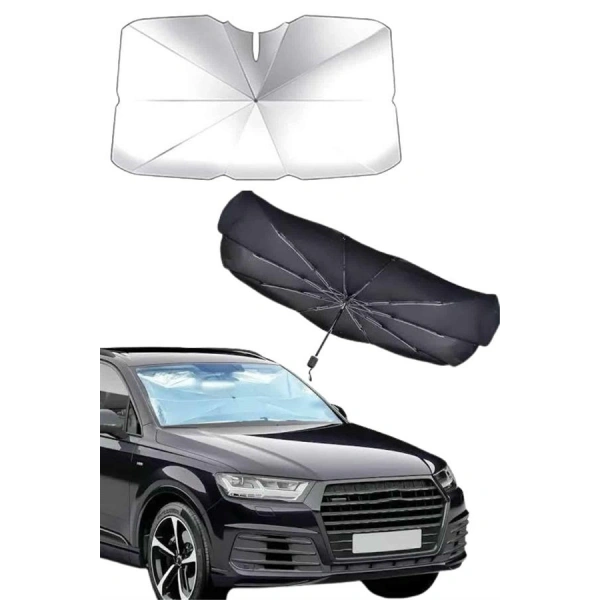 Taşınabilir Oto Cam Güneşliği Katlanabilir Tüm Araçlara Uyumlu Güneş Gölge Koruyucu