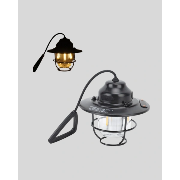 Taşınabilir Retro Çam Konisi Kamp Lambası Gece Işığı Su Geçirmez