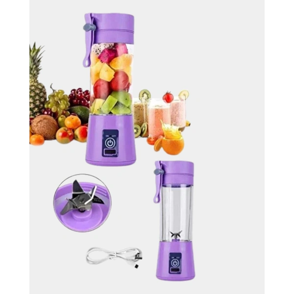 Taşınabilir Şişe Blender 380ml Şarjlı Spor Smoothie Shake Karıştırıcı