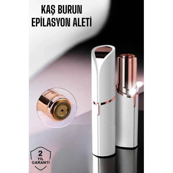 Taşınabilir ve Şık Yüz Kaş Epilatörü Hassas Ciltlere Özel