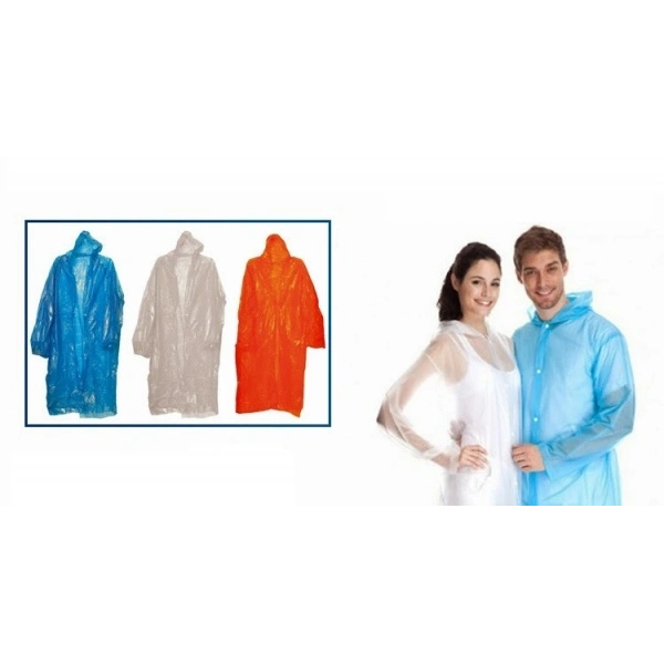 Tek Kullanımlık Çıtçıtlı Yağmurluk