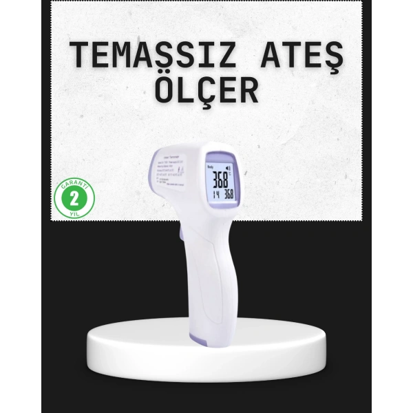 Temassız Termometre Hızlı Ölçüm Güvenli Dijital Ateş Ölçer