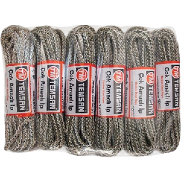 Temsan 10 mt Çok Amaçlı İp 12li