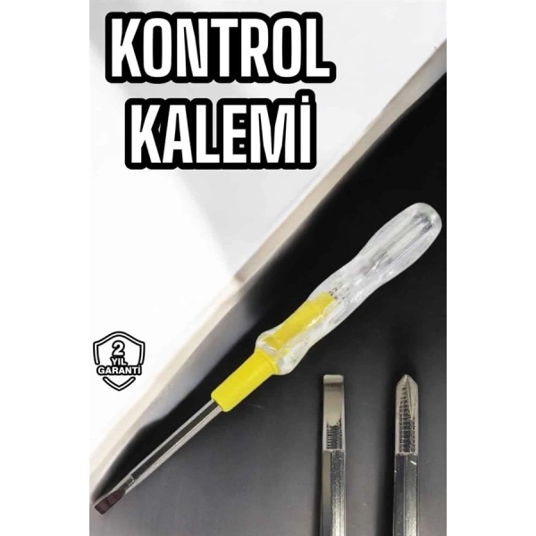 Test Cihazı Kontrol Kalemi Çift Başlıklı Şeffaf Elektrik Testi