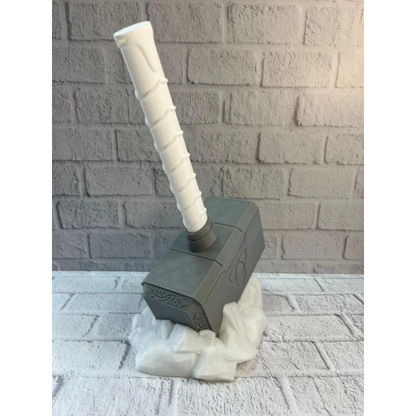 Thor Çekici Dekoratif Figür Mitolojik ve Fantastik Ev Aksesuarı 20x34 cm