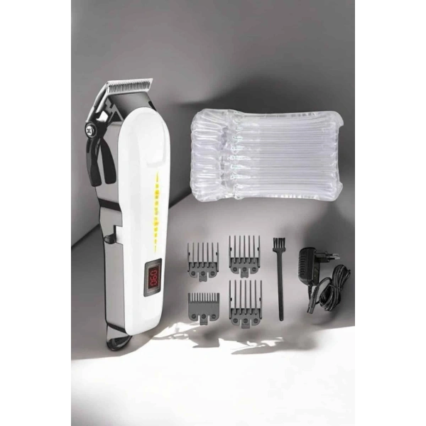 Tıraş Makinesi Profesyonel Saç Ve Sakal Kesme Milim Ayarlı Dijital Göstergeli