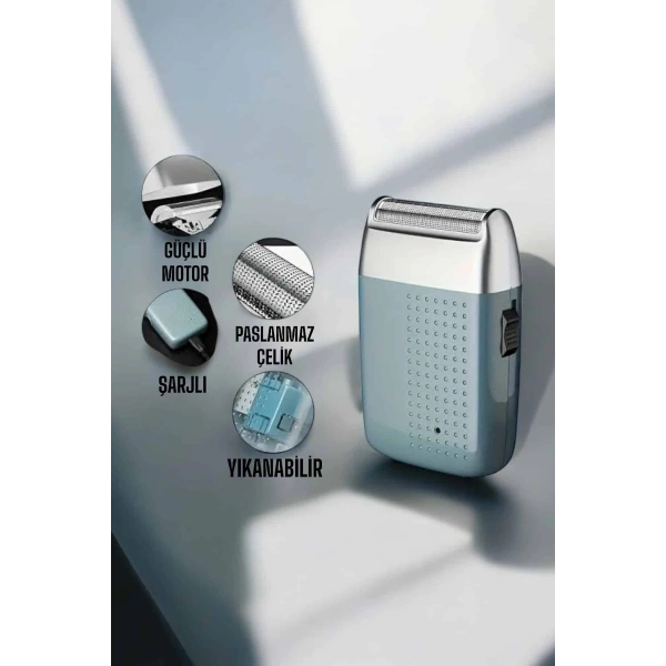 tıraş makinesi Sinek Kaydı Paslanmaz Çelik Taşınabilir Şarjlı
