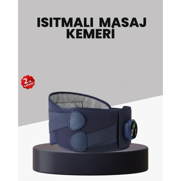 Titreşimli Masajlı Bel Kemeri Isıtmalı Destekli
