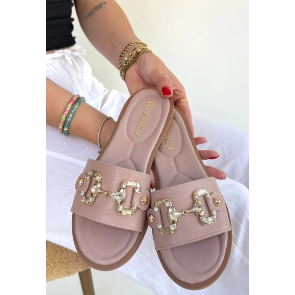 Toha Pudra Cilt Tokalı Terlik