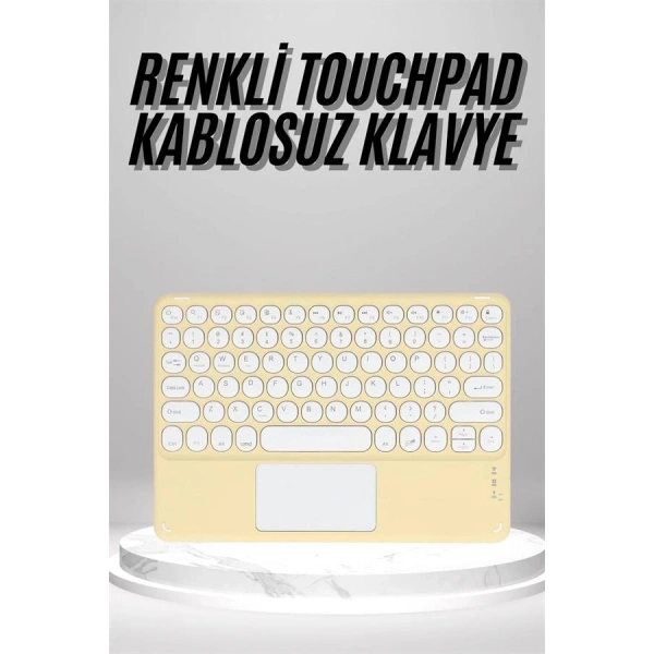 Touchpad Uyumlu Bluetooth Klavye Slim Kablosuz Wifi Q Klavye