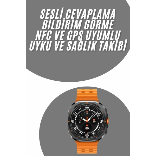 Tüm Telefonlara Uyumlu Akıllı Saat Uyku ve Sağlık Takibi Nabız Ölçer Adım sayar