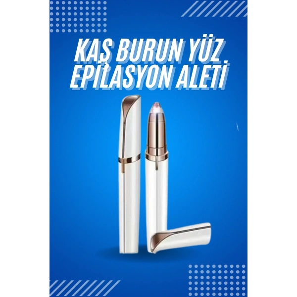 Tüy Kıl Alma Kaş Bıyık Unisex Yüz Bakım Epilasyon Aleti Pilli