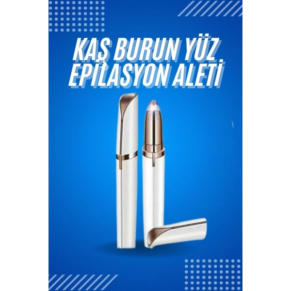 Tüy Kıl Alma Kaş Bıyık Unisex Yüz Bakım Epilasyon Aleti Pilli