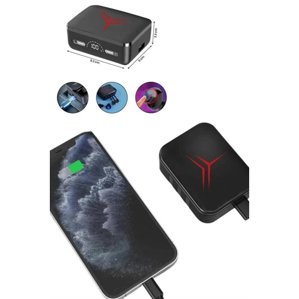 Tws Powerbank Kutulu Dijital Göstergeli Bluetooth Kulaklık Kablosuz Kulakiçi Kulaklık