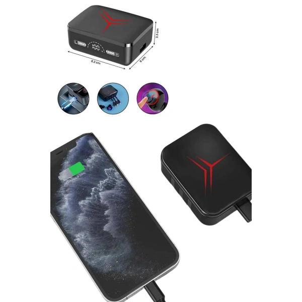Tws Powerbank Kutulu Dijital Göstergeli Bluetooth Kulaklık Kablosuz Kulakiçi Kulaklık