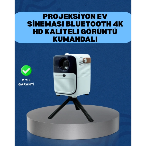 Ultra HD Çözünürlüklü Taşınabilir Projektör – 1920x1080 Piksel Görüntü Kalitesi