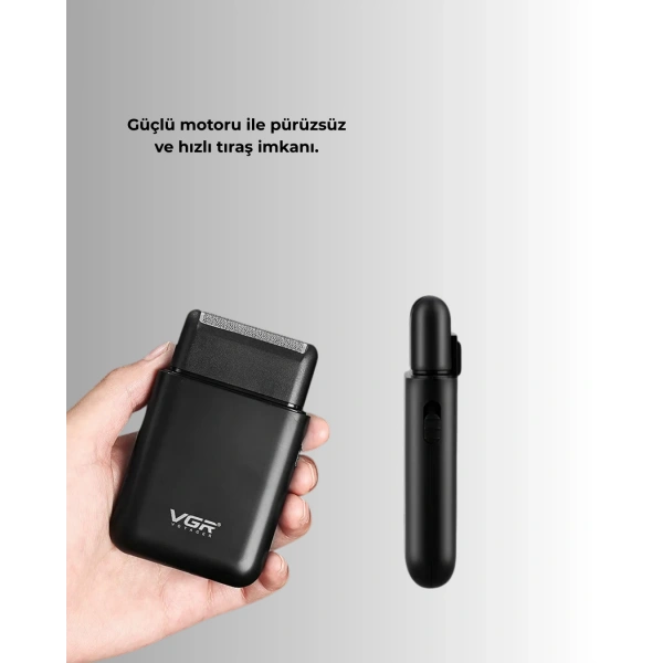 Ultra İnce Elektrikli Tıraş Makinesi | USB Şarjlı ve Su Geçirmez
