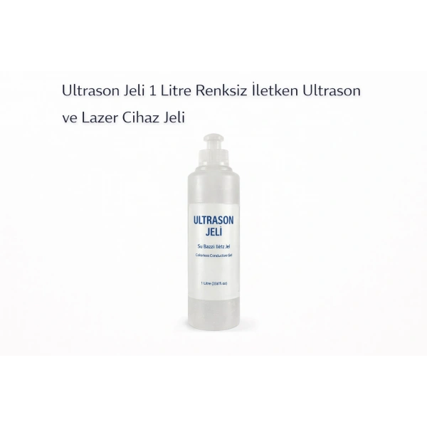 Ultrason Jeli 1 Litre Renksiz İletken Ultrason ve Lazer Cihaz Jeli 1 ADET
