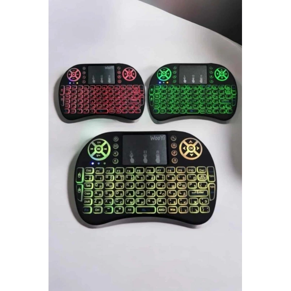 USB Bağlantılı Mini Q Klavye Işıklı Tüm Cihazlara Uyumlu