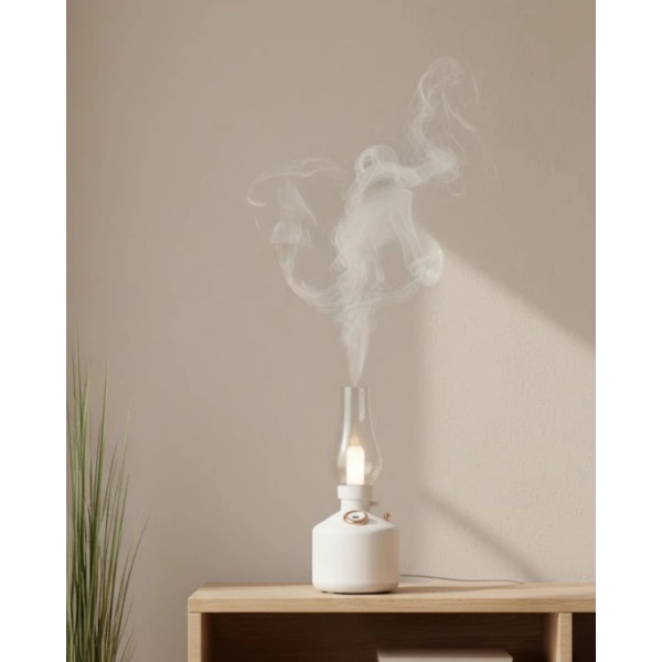 USB Şarjlı Gaz Lambası Modeli Nano Mist Aromaterapi Nemlendirici 280 ml
