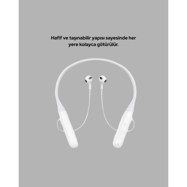 Uzun Süre Dayanıklı Manyetik Başlıklı Bluetooth Kulaklık