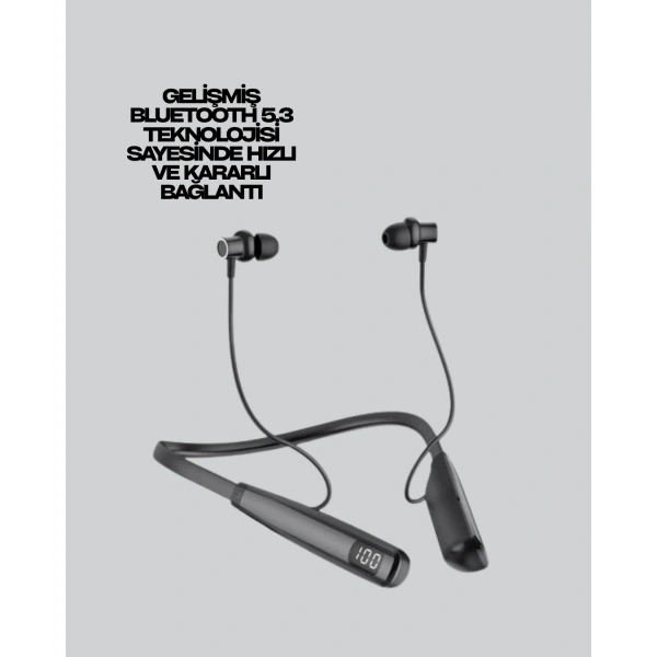 Uzun Süreli Kullanım Boyun Askılı Kablosuz Kulaklık – Hızlı Şarj, Ergonomik Tasarım