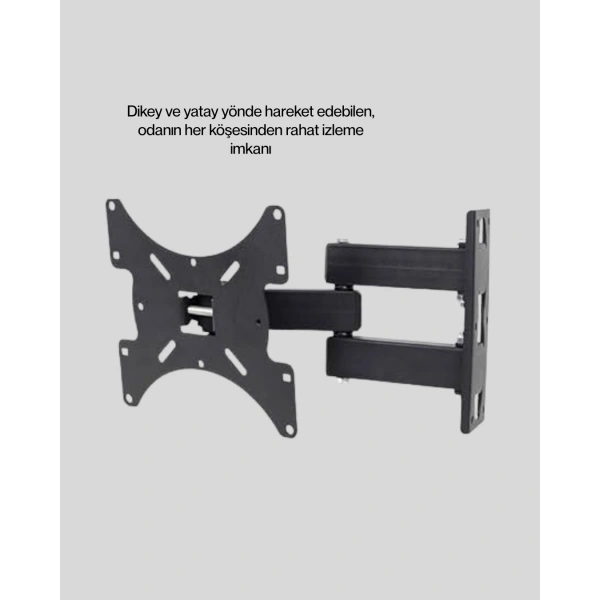 VESA Uyumlu Hareketli TV Askı Aparatı Kolay Montaj