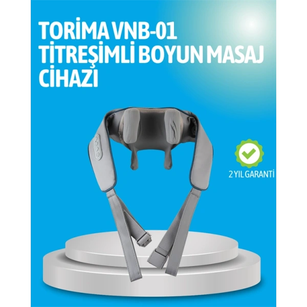 VNB-01 Titreşimli Boyun Masaj Aleti Gri Renk