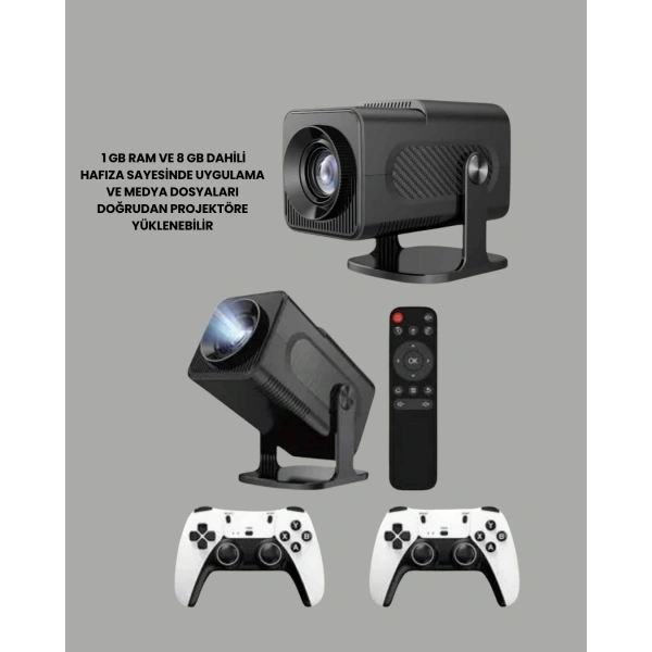 WiFi6 ve Bluetooth 5.4 Destekli LED Projektör - HCS350pro