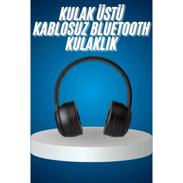 Wireless 5.0 Bluetooth Kablosuz Kulaklık ANC Özellikli Kulak Üstü Ayarlanabilir