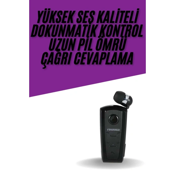 Yaka Kulaklığı Andorid Tüm Cep Telefonlarına Uyumlu Mikrofonlu Titreşimli Makaralı