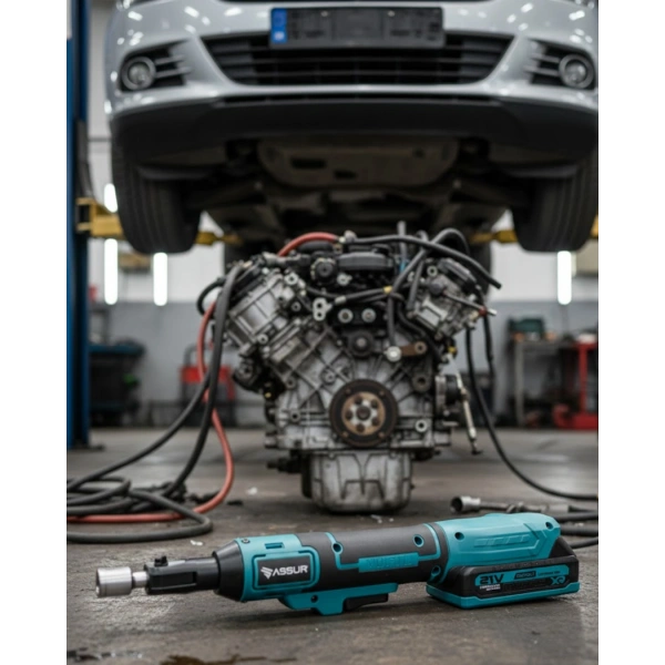 Yandan Sıkma Somun Uyumlu Akülü Cırcır Kolu 21V Güçlü Tork