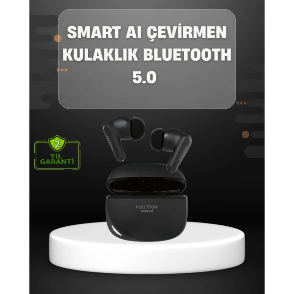 Yapay Zeka Destekli Bluetooth Kulaklık Anlık Çeviri ve Gürültü Engelleme