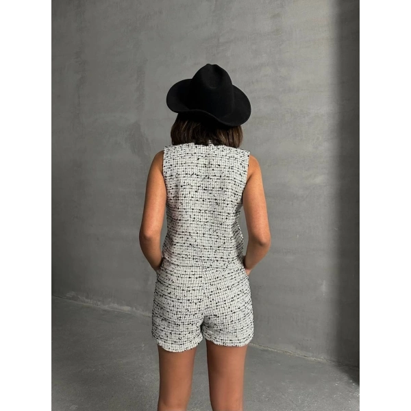 Yelekli şort takım