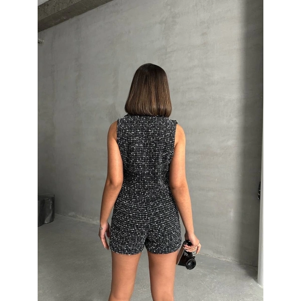 Yelekli şort takım