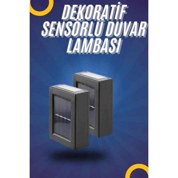 Yeni Model Solar Çift Taraflı Duvar Lambası Dekoratif Duvar Lambası