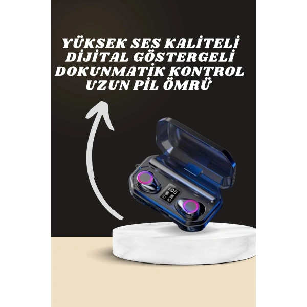 Yeni Nesil Akıllı Saat ve Bluetooth Kulaklık Kampanyası Dijital Göstergeli Powerbankli