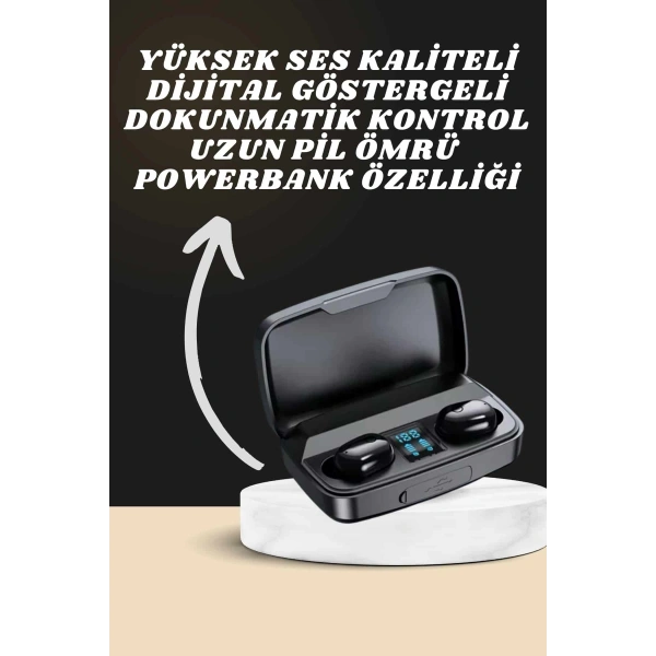 Yeni Nesil Akıllı Saat ve Bluetooth Kulaklık Kampanyası Dokunmatik Kare 7 Kordonlu