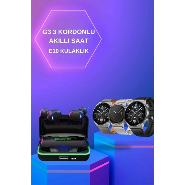 Yeni Nesil Akıllı Saat Ve Bluetooth Kulaklık Titreşim Bildirimleri Uyku Takibi