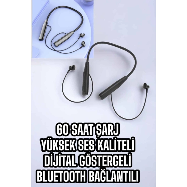 Yeni Nesil Bluetooth Kulaklık Kablolu Kulak İçi Dijital Göstergeli