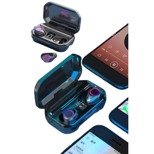 Yeni Nesil Bluetooth Kulaklık Uzun Pil Ömrü El Fenerli Dijital Şarj Göstergeli