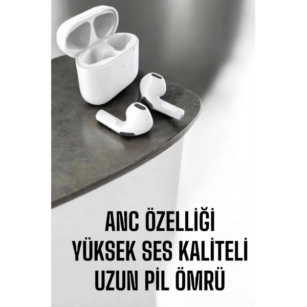 Yeni Nesil Pro Bluetooth Kulaklık Uzun Pil Ömrü Beyaz