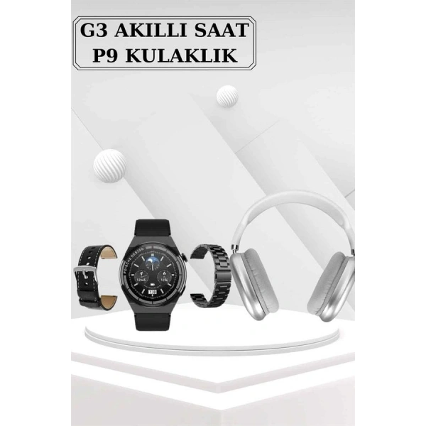 Yeni Nesil Sesli Görüşme Akıllı Saat ve Powerbank Çoklu Şarj Girişli Bluetooth Kulaklık Nabız Ölçer